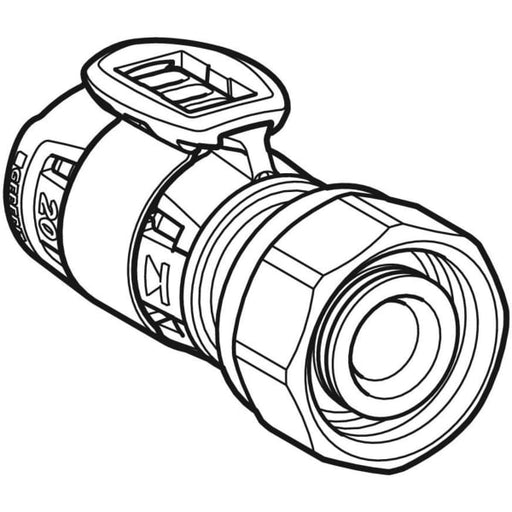 Geberit Vertriebs - FlowFit Anschluss für Eurokonus mit Überwurfmutter SiBr d16-EuG3/4