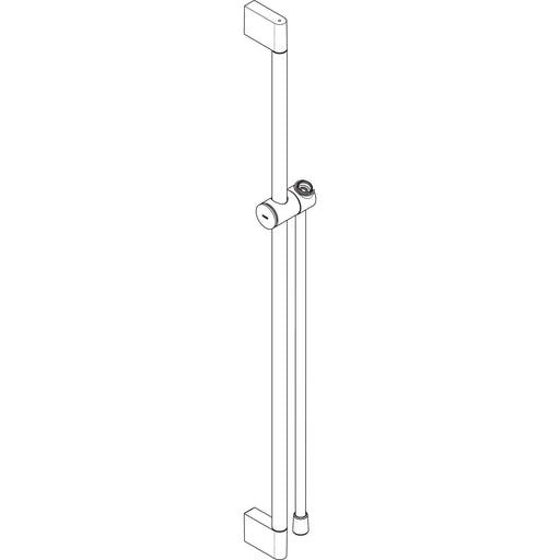 Hansgrohe - Brausestange Unica/Pulsify 900mm mit Push Schieber und Brauseschlauch MSW