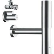 Hansgrohe - Design Siphon Set Flowstar AXOR chrom mit zwei Eckventilen und Schubern