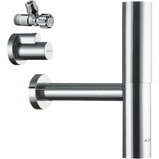 Hansgrohe - Design Siphon Set Flowstar AXOR chrom mit zwei Eckventilen und Schubern