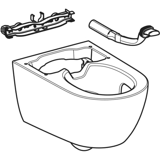 Geberit Vertriebs - WC-Keramik f. Geberit AquaClean Alba weiß