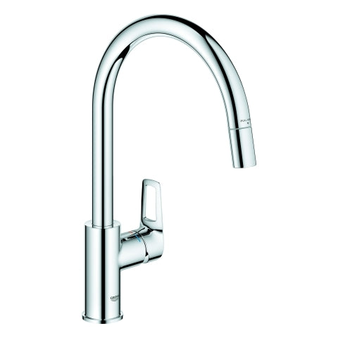 Grohe - EH-Spültischbatterie BauLoop 30543 hoher Auslauf azb. Laminarbrause chrom