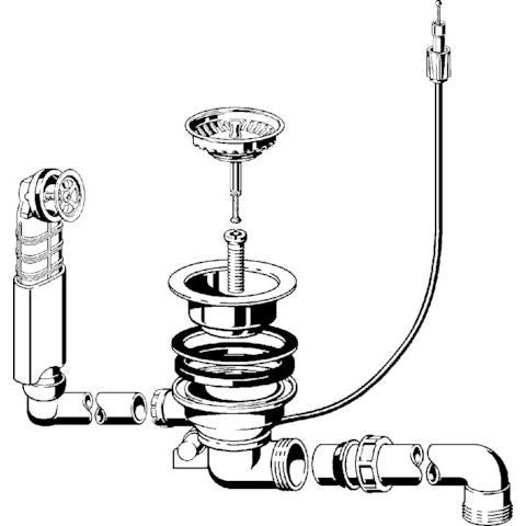 Viega - Ablaufventilset 7139.162 Kunststoff weiss