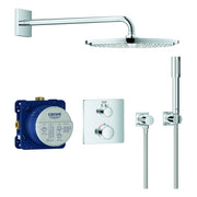 Grohe - UP-Duschsystem GROHTHERM 34730 mit FMS eck./SmartBox/Kopfb./Brauseset chrom