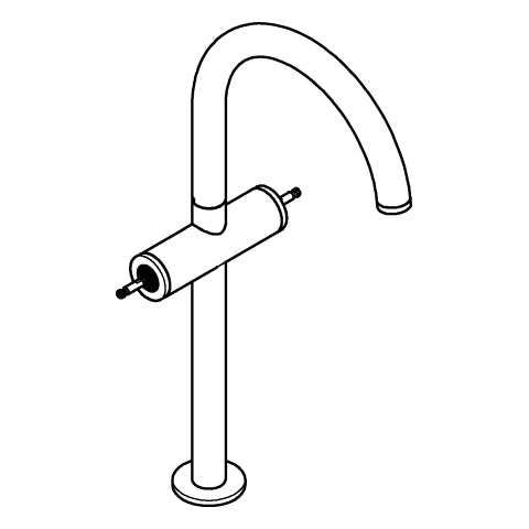 Grohe - WT-Einlochbatt. Atrio Private C. 21140 XL-Size für Hebelgriffe supersteel