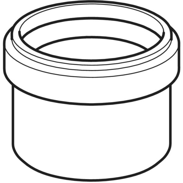 Geberit Vertriebs - PE Steckmuffe red. mit Lippendichtung d63/56
