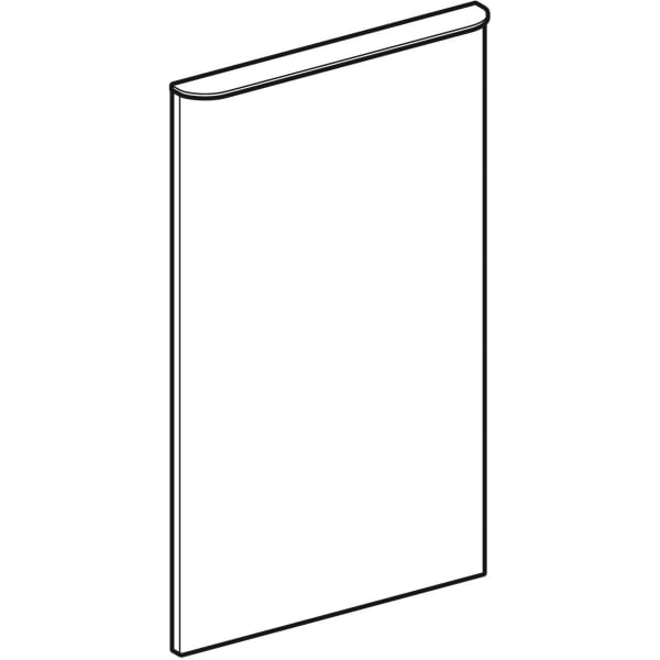 Geberit Vertriebs - Tür, Anschlag li mit Griff, sand-grau Smyle Square Seitenschrank, B: 36cm