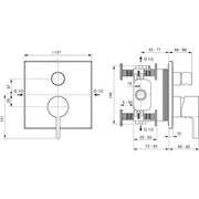 Ideal Standard - IS UP-Badearmatur Joy Neo DIN EN 1717 Chrom