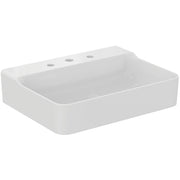 Ideal Standard - Waschtisch CONCA, 3 Hl., o.Ül., 600x450x145mm, geschliffen, Weiß