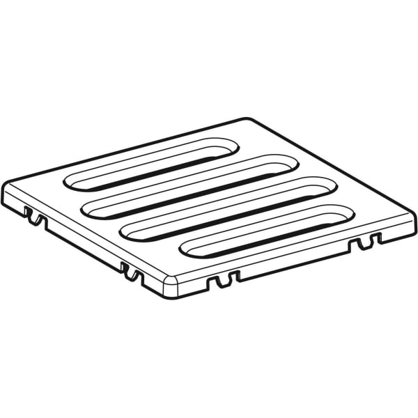 Geberit Vertriebs - Rost, zu Geberit Bodenablauf, Standardrost 8 x 8 cm Edelstahl