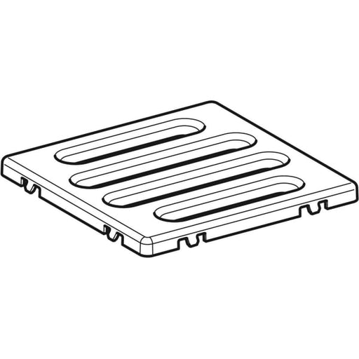 Geberit Vertriebs - Rost, zu Geberit Bodenablauf, Standardrost 8 x 8 cm Edelstahl