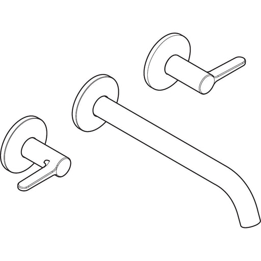 Hansgrohe - 3-Loch Wannenarmatur AXOR One Unterputz Wandmontage Hebelgr.MSW