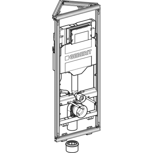 Geberit Vertriebs - GIS Element f. WWC, 114 cm, mit Sigma UP-SPK 12 cm, Ecklösung