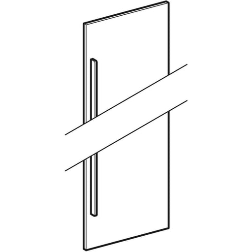 Geberit Vertriebs - Tür in Platin zu ICON Hochschrank 840002