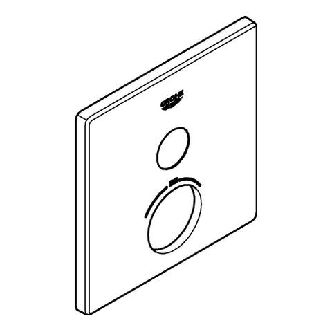Grohe - Rosette SmartControl 49037 eckig chrom