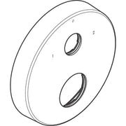 Hansgrohe - Verlängerungsrosette AXOR rund 2-Loch 0-1-2 chrom