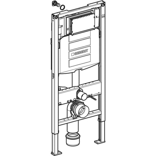 Geberit Vertriebs - Duofix Element für WWC, 112 cm mit Sigma UP-SPK 12 cm