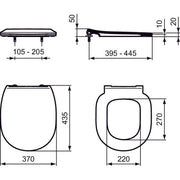 Ideal Standard - WC-Sitz CONNECT, Flat, Softclosing weiß