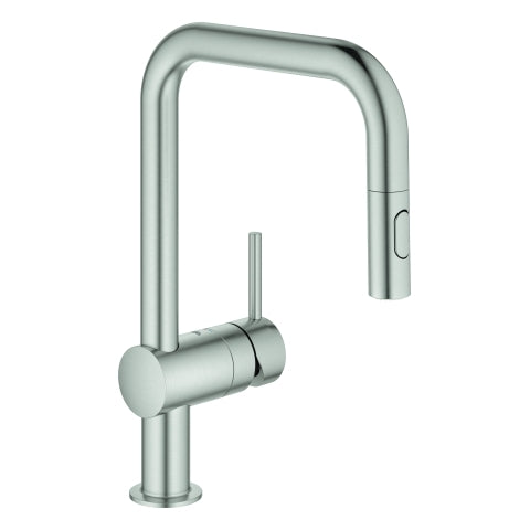 Grohe - EH-Spültischbatterie MINTA 32322 U-Auslauf DUAL Spülbrause supersteel