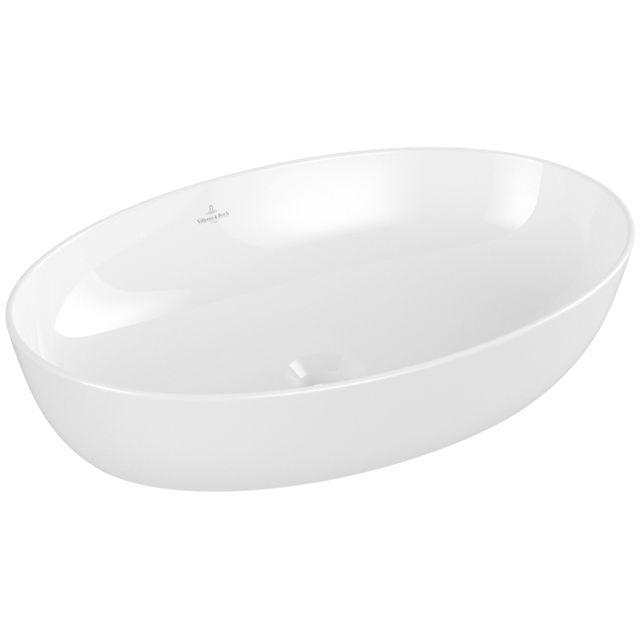 VILLEROY & BOCH - Aufsatzwaschbecken Artis 610x410mm Oval o. Überlauf Stone White CeramicPlus