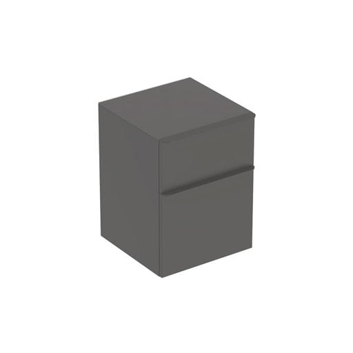 Geberit Vertriebs - Smyle Square Seitenschrank mit zwei Schubladen, 45x60x47cm, lava