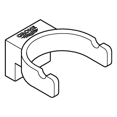 Grohe - Bademantelhaken SELECTION 41049 doppelt hard graphite gebürstet