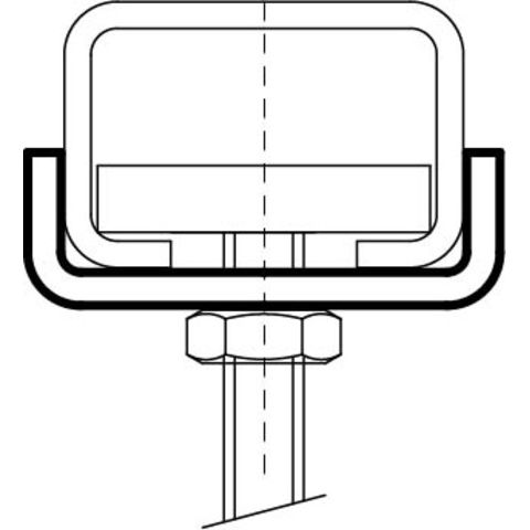 Walraven - Unterlegscheibe 653 U-förmig, per Stück 10,5x30,5mm, 6535110 elektrol. verzinkt
