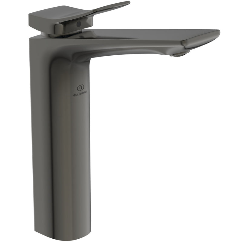 Ideal Standard - WT-Armatur CONCA, m.verl.Sockel, m.Ablgarn., Ausld.150mm, Magnetic grey