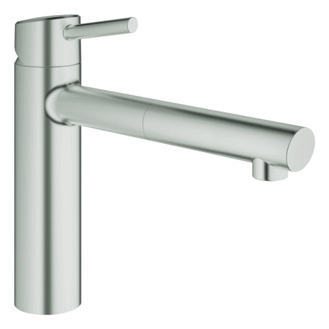 Grohe - Spültisch EHM CONCETTO 31129 ausziehbarer Mousseur supersteel