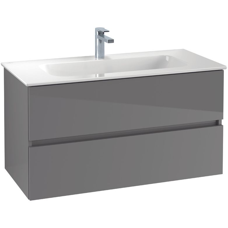 VILLEROY & BOCH - Möbelset 02 A18 Waschtisch 1000mm WT-Unterschrank 2 Auszüge VS=White