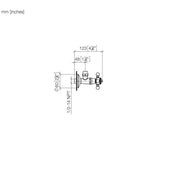 Dornbracht - Eckventil 1/2 warm MADISON 22900361 messing
