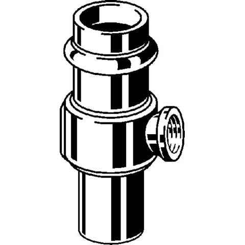 Viega - T-Stück SANPRESS 2217.4 15mm x 1/4 x 15mm Rotguss