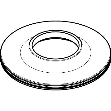 Hansgrohe - Rosette Axor Citterio M Griff 4-Loch Wannenarmatur chrom