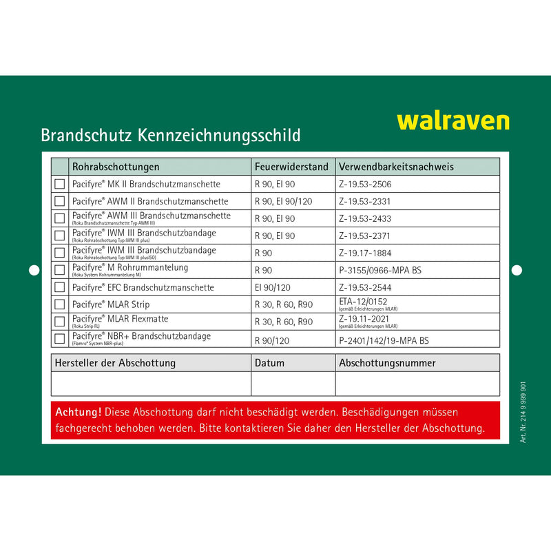 Walraven - PACIFYRE Universalschild