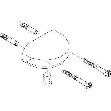 Hansgrohe - Halter Axor für Glasablage chrom