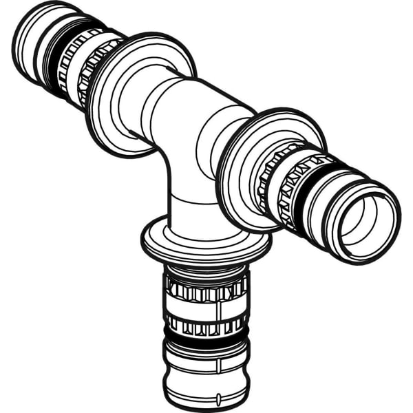 Geberit Vertriebs - Mepla T-Stück egal PVDF d40-40-40