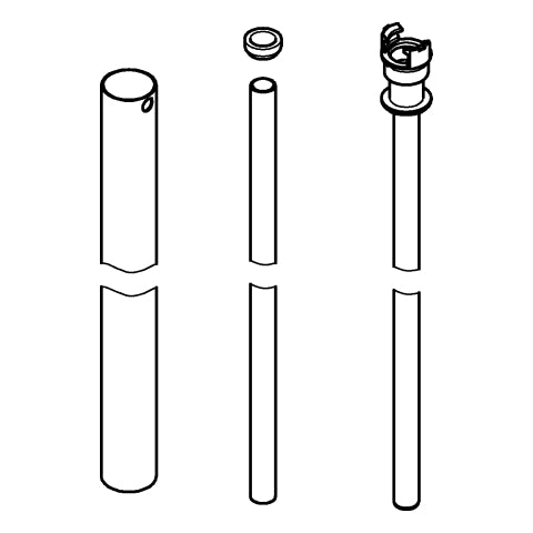 Grohe - Ersatzrohr für EUPHORIA Duschsysteme 48053 15cm länger chrom