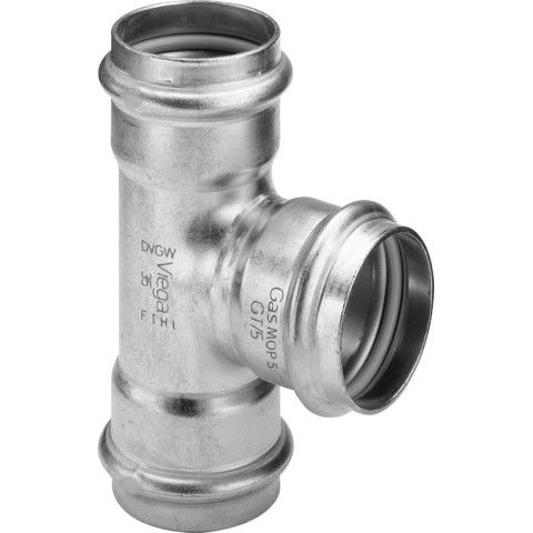 Viega - T-Stück SANPRESS Inox G 0218 Gas 35mm Edelstahl