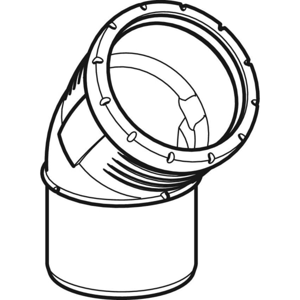 Geberit Vertriebs - Silent-Pro Bogen 45Gr d50mm