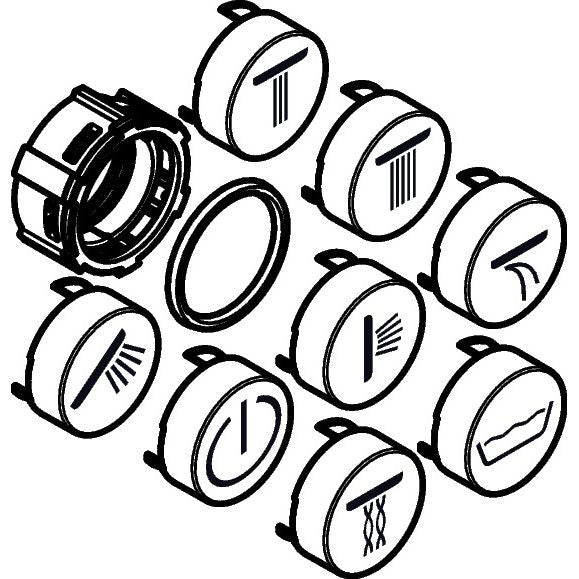 Hansgrohe - Symbole Set AXOR schwarz