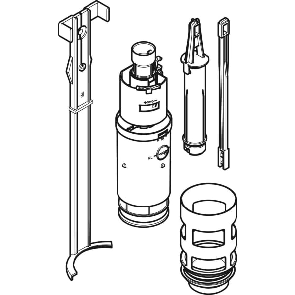 Geberit Vertriebs - Heberglocke mit Bassin zu Twinline UP-SPK 8 cm