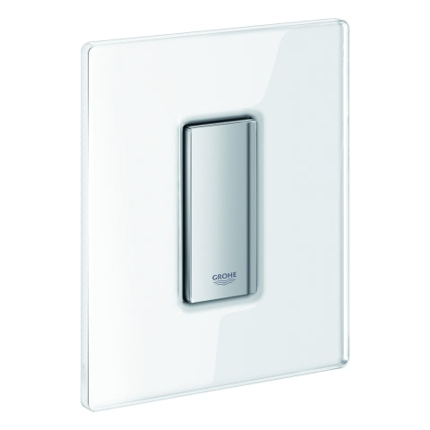 Grohe - Urinal-Betätig. SKATE Cosmopolitan 38846 mit Glasoberfläche moon white