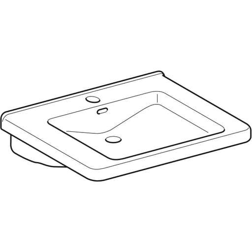 Geberit Vertriebs - WT RENOVA NR. 1 COMFORT, unterfahrbar mÜl. 650x550mm KeraTect weiß(alpin)