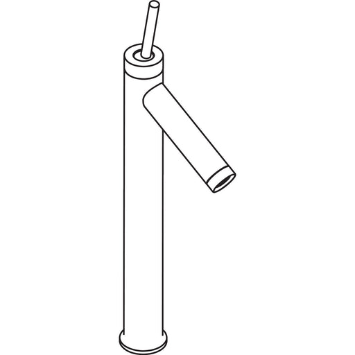 Hansgrohe - Waschtisch EHM AXOR STARCK 10129000 chrom o.Ablaufgarnitur