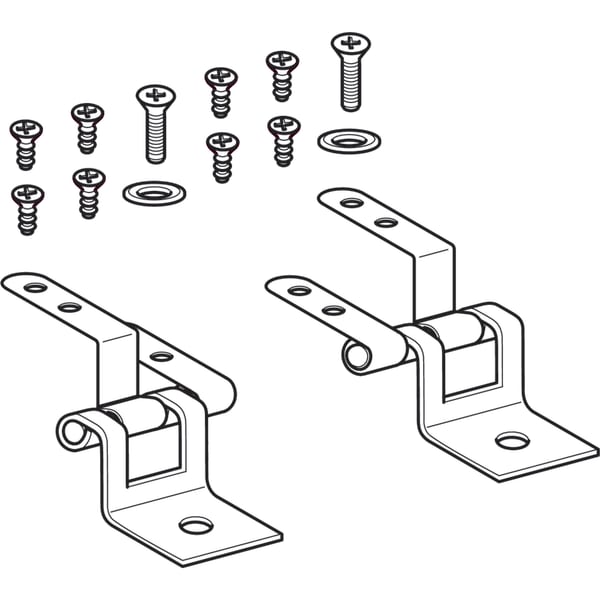 Geberit Vertriebs - Edelsstahlscharniere ( 2 Stück 598185 zu WC-Sitz F1
