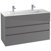 VILLEROY & BOCH - Möbelset 08 A18 Wascht. 1200mm 2HL WT-Unterschrank 3 Auszüge VS=White