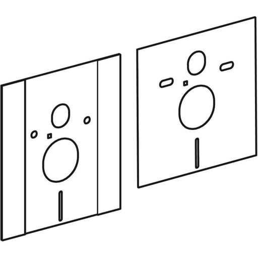 Geberit Vertriebs - Schallschutzset zu Abdeckschild höhenverstellbares Element