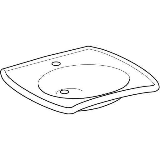 Geberit Vertriebs - WT VITALIS, barrierefrei, 65x60cm m. Hl., o. Ül., weiß