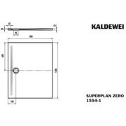 Franz Kaldewei - DW SUPERPLAN ZERO Mod.1554-1, 900x 1200, alpinweiß