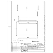 Lorowerk - Anschlussstück.1.4404 SML + KA-Muffe 100